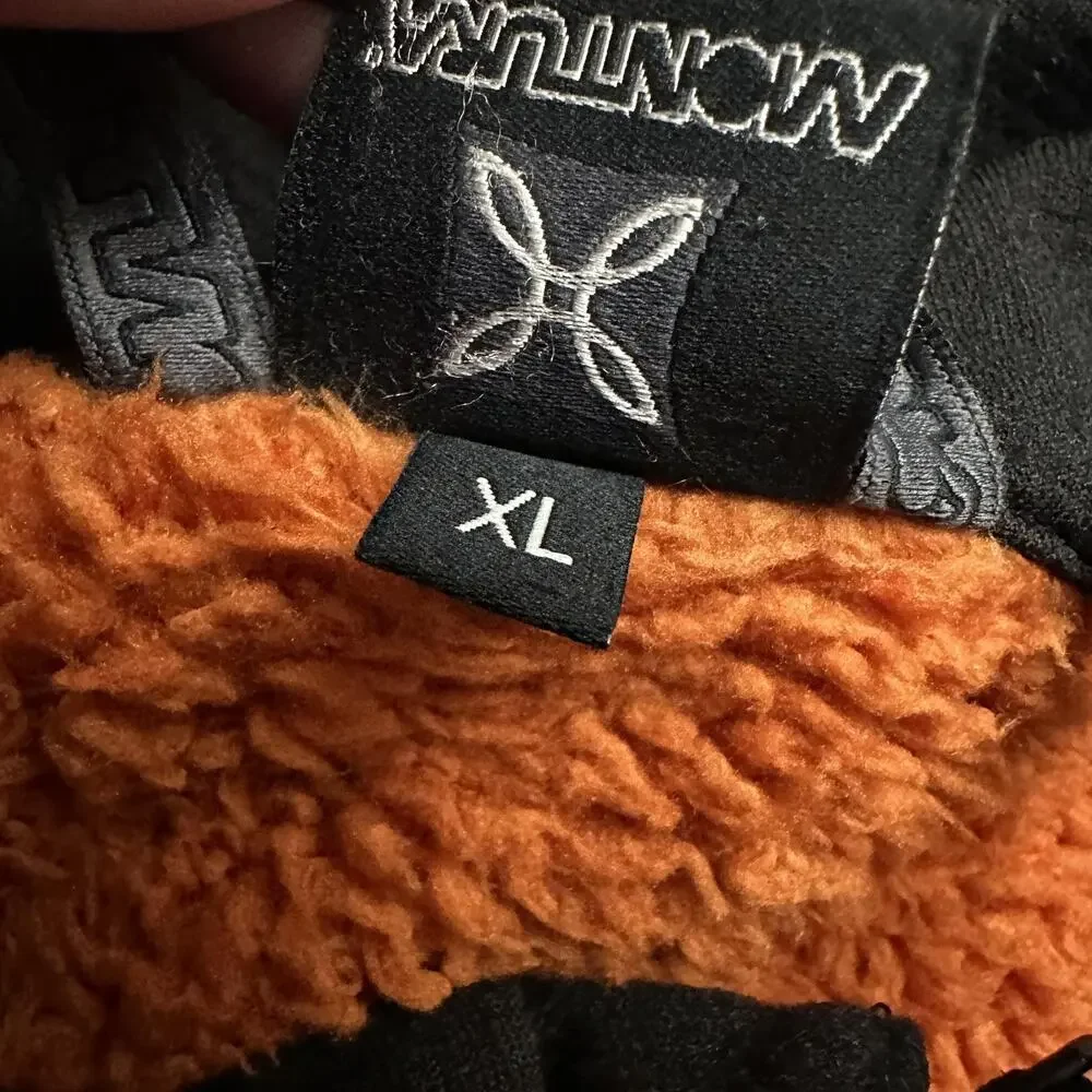 Montura Jacket Mens XL Orange Fleece Full Zip Stand Collar Hiking Outdoor - Picture 14 of 16